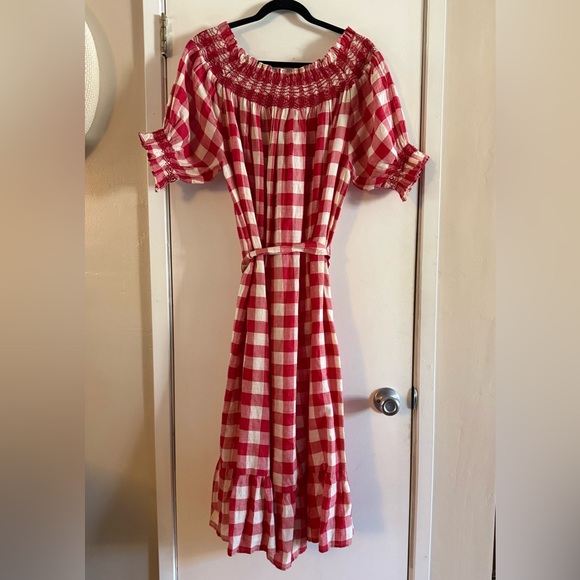 Doen Rhone Dress St Ouen Cherry Plaid - Picture 3 of 13